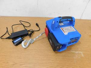 lot 98 image: Landworks Electric Portable Winch Hoist Crane Lift Brushless Motor Li-Ion Battery
