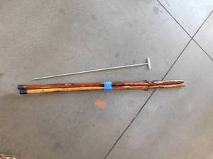 lot 112 image: 2 Walking Sticks  Cane & Rod