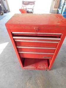 lot 189 image: 5 Drawer Tool Cabinet with casters