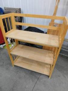 lot 211 image: Wood Book Case and Display Rack