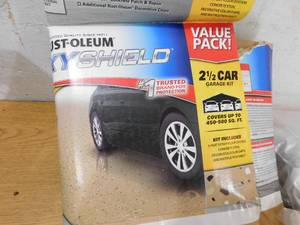 lot 223 image: Rust-Oleum EpoxyShield 240 oz. Tan High-Gloss 2.5-Car Garage Floor Kit
