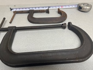 2 big c clamps