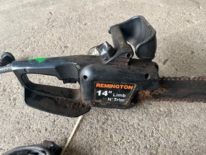 electrical tools  chain saw and grinder and drills