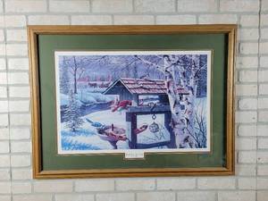 Back Yard Banquet Ken Zylla Signed Artist Proof Framed Print - 39 x 29 Overall