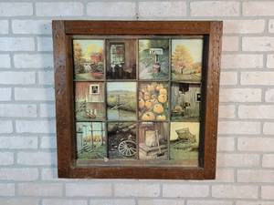 Rustic B. Mitchell Print - 25.5 x 24.4 - Some Damage