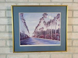 South Cage Blvd. Martha Robbins Signed  Framed Print - 19 x 16