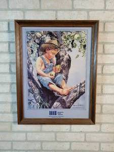 Old Apple Tree Signed  Framed Print - Artist Marian Anderson - 27 x 20.5