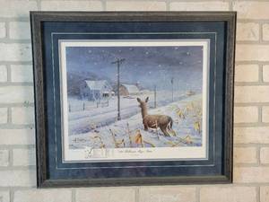 1991 Halloween Mega Blizzard Signed  Framed Print #3301 of 5000 - Artist Les Kouba - 25 x 22