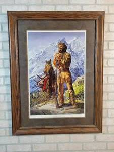 Eagle Pass Signed  Famed Print #100 of 750 - Artist Marian Anderson - 37 x 28