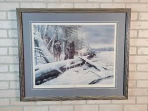 Serenity Signed  Framed Print #1366 of 5000 - Artist Kevin Daniel - 33.5 x 28