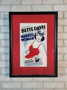 Bette Davis Marked Woman Framed Art - 23.5 x 17.5