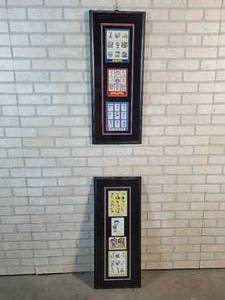 Lot of (2) Framed Betty Boop Stamp Collections - Each is about 30.5 x 13