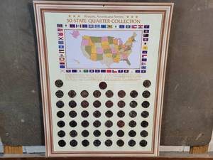 Complete 50 State Quarter Set  - Overall about 18 x 14