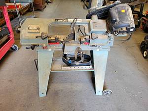 lot 1057 image: DELTA 4 x 6 Horizontal Metal Bandsaw - Model 20-330 - Includes Extra Blades - Works well - NO SHIPPING