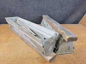 lot 1095 image: Pair of Folding Metal Sawhorses - NO SHIPPING