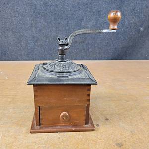 lot 1100 image: Antique Coffee Grinder