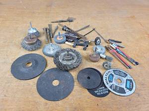 lot 1153 image: Lot of Wire Wheels, Discs, Die Grinder Bits and More