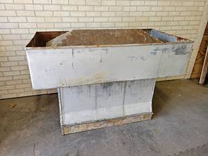 lot 1020A image: Antique Rectangle Barn Roof Vent  Cupola - Overall about 56 Long x 29 Wide x 39 Tall - NO SHIPPING