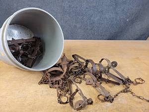 lot 1166 image: Lot of Approx (14) Traps - NO SHIPPING