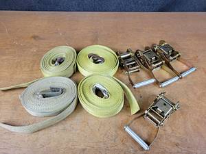 lot 1197 image: (4) 2 Straps and Ratchets