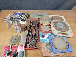 lot 1241 image: Lot of Tools, Sawblades and More