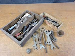 lot 1250 image: Antique Tools and Toolbox
