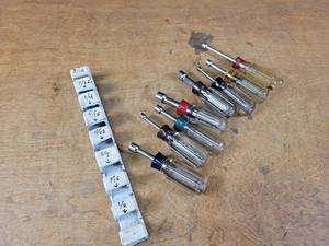 lot 1267 image: Set of Craftsman Nut Drivers w Holder