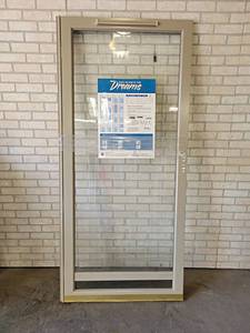 lot 1343 image: New Gerkin 36 Storm Door - Only has hinge side of frame - NO SHIPPING