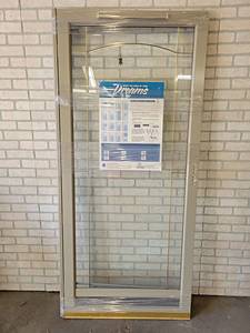 lot 1344 image: New Gerkin 36 Storm Door - Includes Full Frame and Closers - NO SHIPPING