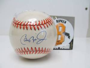 lot 132 image: Authentic CAL RIPKEN Autographed Consecutive Games Streak Baseball