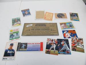 lot 134 image: NOLAN RYAN Memorabilia 7 Baseball Card Lot