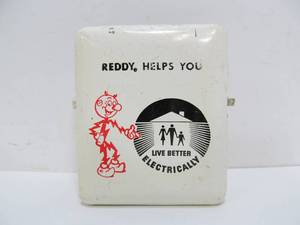lot 155 image: Vintage NSP Metal Advertising Clip wReddy Kilowatt 