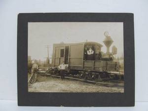 lot 160 image: Larger Size Antique Railroad Photo - Cascade Lumber Company