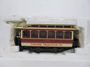 lot 211 image: Large G Scale United Traction Co. Street Car