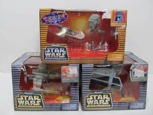 lot 261 image: 3 Brand New Micro-Machines STAR WARS Playsets 