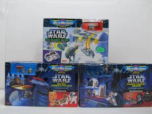 lot 263 image: 3 Brand New Micro-Machines STAR WARS Playsets 