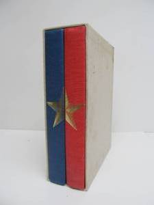 lot 178 image: LARGE Vintage Hardcover Book Box Set TEXAS Illustrated Novel by Michener 