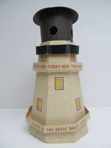 lot 181 image: Vintage FITGERS BEER Advertising Motion Display Lighthouse (AS IS)