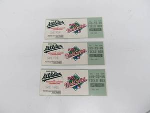 lot 314 image: 3 Genuine Unused Tickets to the 1988 World Series