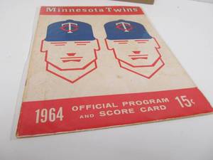 lot 315 image: Official 1964 Minnesota Twins Program