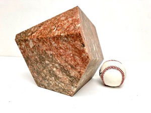 lot 324 image: LARGE Heavy Geometric Cut Stone - Over 23lbs