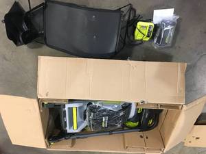 lot 2 image: RYOBI 40V HP Brushless 20 in. Cordless Electric Battery Walk Behind Self-Propelled Mower with 6.0 Ah Battery and Charger Customer Returns See Terms on Auction