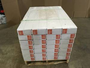 lot 27 image: Pallet of Pergo Outlast 7.48 in. W Marigold Oak Waterproof Laminate Wood Flooring (19.63 sq. ft.case) Customer Returns See Terms on Auction