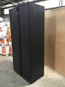 Husky Heavy Duty Welded 20-Gauge Steel Freestanding Garage Cabinet in Black (36 in. W x 81 in. H x 24 in. D) Customer Returns See Terms on  Auction