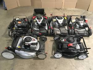 Lot of Assorted Lawn  Mowers Various Conditions Customer Returns See Terms on Auction