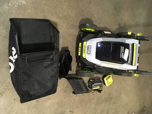 RYOBI 40V HP Brushless 20 in. Cordless Battery Walk Behind Push Mower with 6.0 Ah Battery and Charger Customer Returns See Terms on Auction