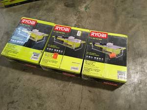 Lot of 3 Ryobi 7 in. Wet Tile Saw C ustomer Returns See Terms on Auction