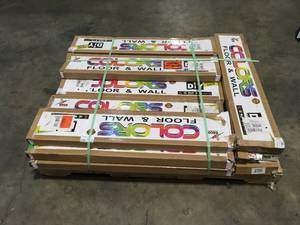 16 Boxes of Deco Products COLORS Glue Down Floor or Wall DIY Old Brown Wood Aged 6 in. x 36 in. Multi-Tonal Luxury Vinyl Plank (30 sq. ft.  case) Customer Returns See Terms on Auction