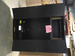 Husky Heavy Duty Welded 20-Gauge Steel Freestanding Garage Cabinet in Black (36 in. W x 81 in. H x 24 in. D) Customer Returns See Terms on Auction