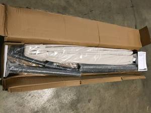 Sonkuki 10 ft. Round Outdoor Patio Cantilever Offset Umbrellas in Beige Customer Returns See Terms on Auction